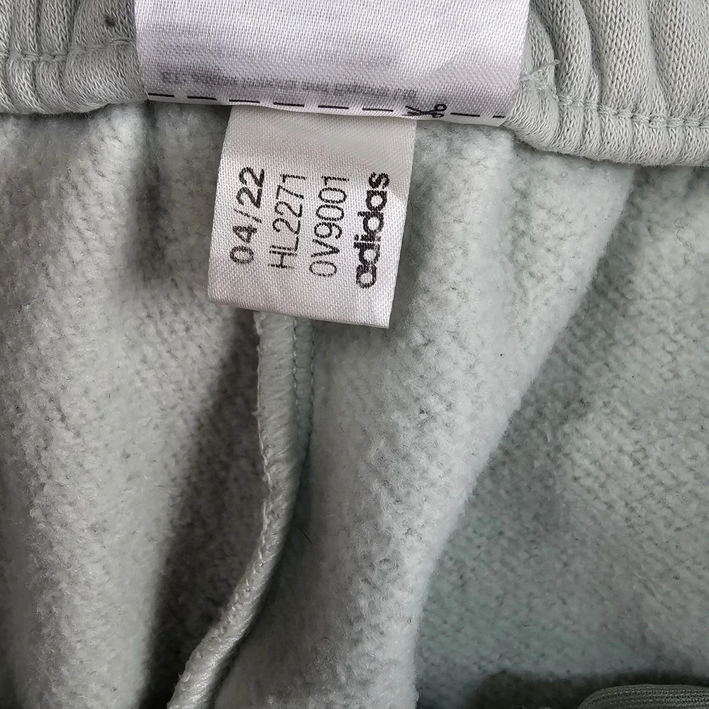 Adidas French Terry Tapered 3-Stripes Pants Mens S HL2271 Light Green Joggers